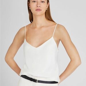 Club Monaco White Satin Women's Camisole Top XS